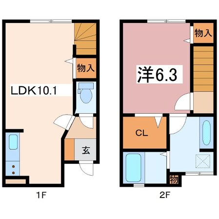 ＬＶ高木の物件間取画像